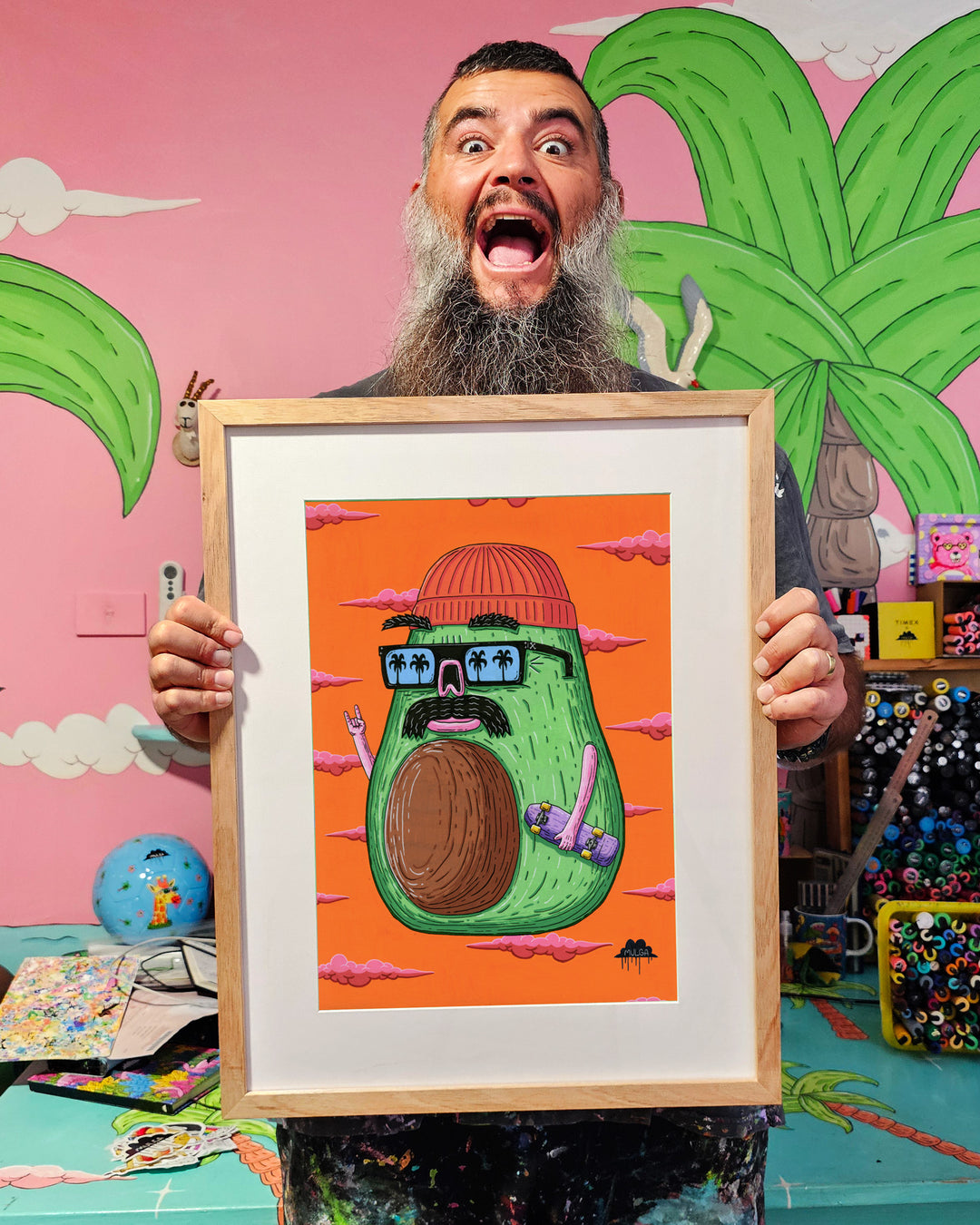 Aaron the Avocado - Original Painting