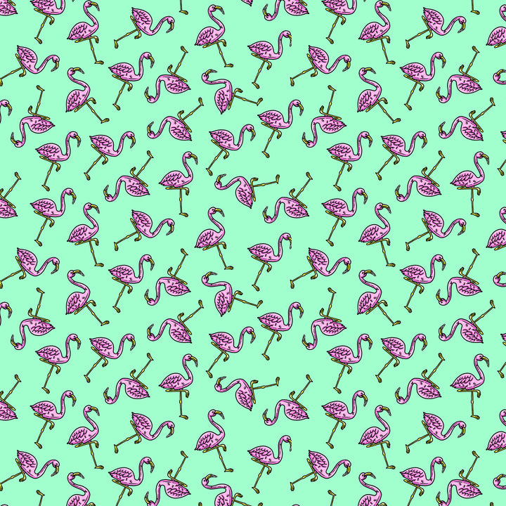 Mulga Fabric - Fantastic Flamingos - 1metre