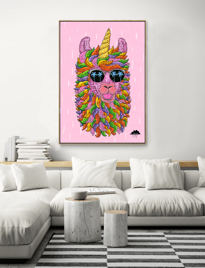 Pearl the Llamacorn - Fine Art Print
