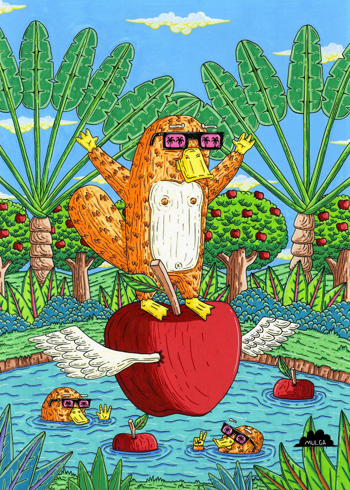 Pierre the Platypus - Fine Art Print