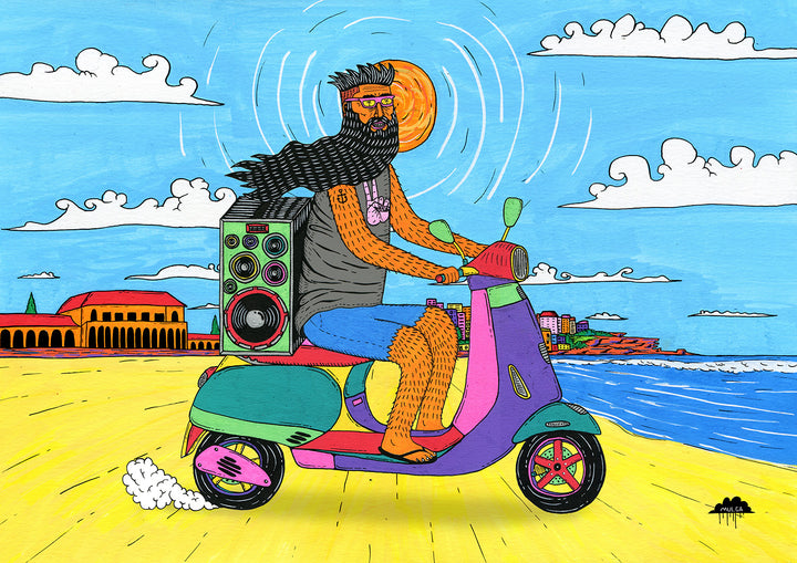 Scooter Joe - Fine Art Print