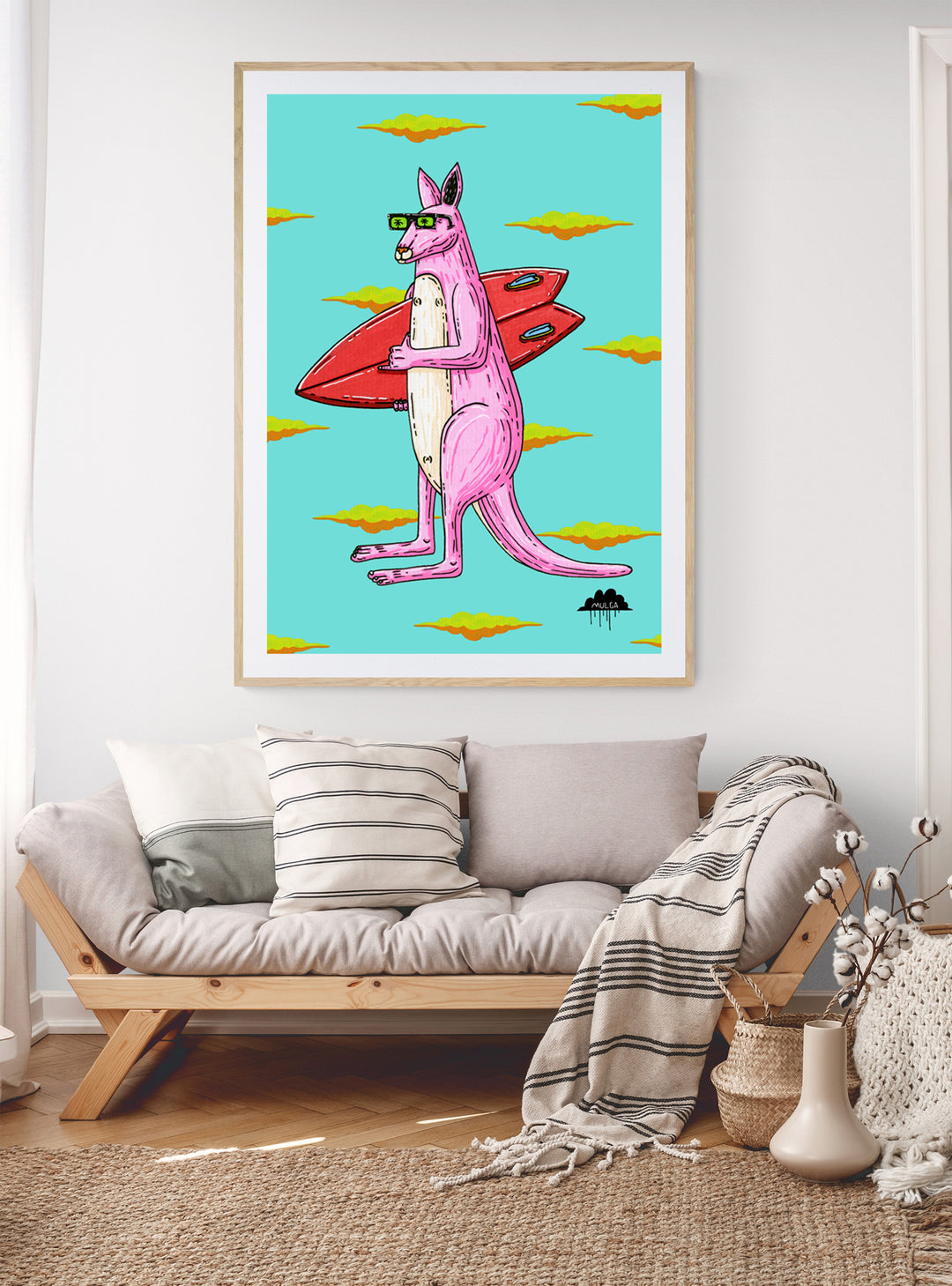 Shaka Shane the Kangaroo - Fine Art Print