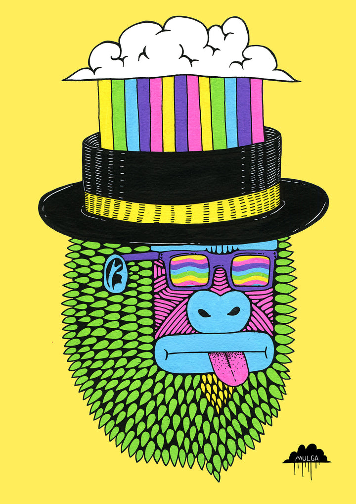 Slurpee Steve the Gorilla - Fine Art Print