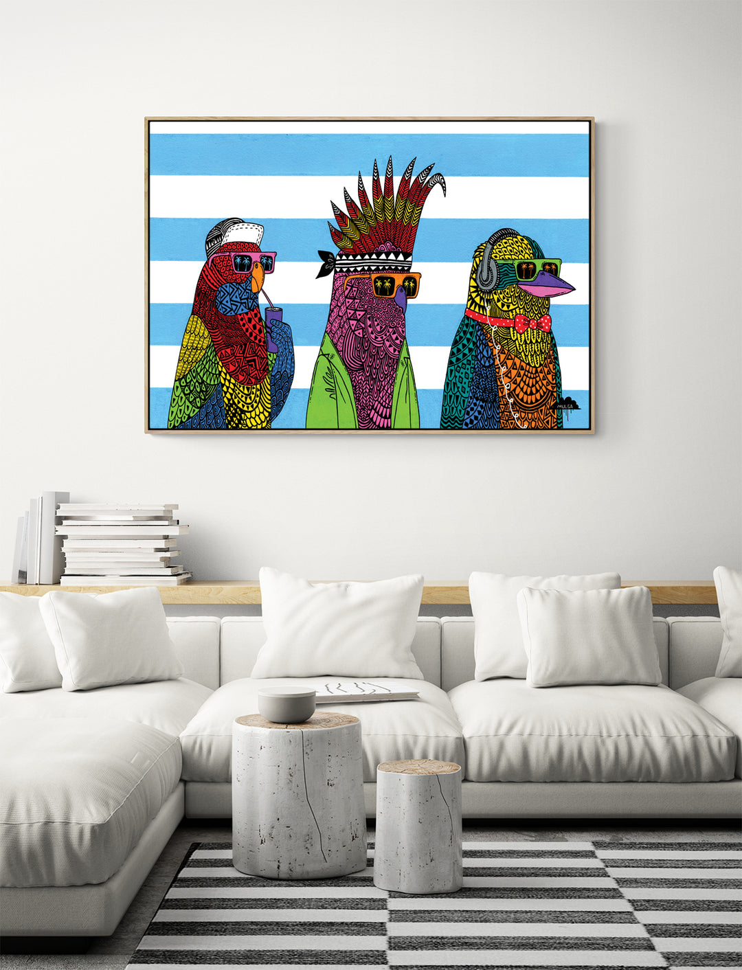 Three Rad Birds - Fine Art Print