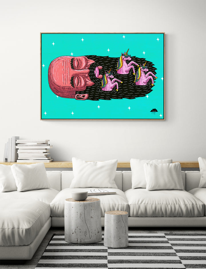 Yani the Unicorn Beard - Fine Art Print