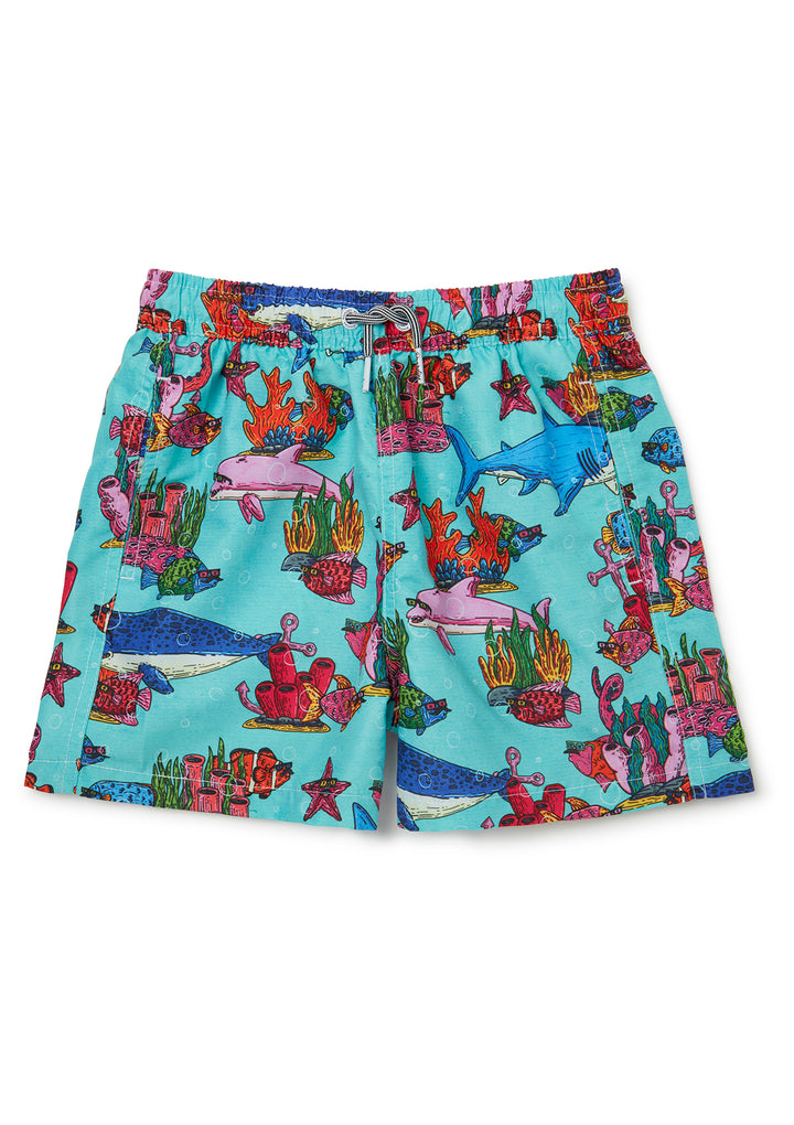 Mulga X Boardies Apparel - Under the Sea - Kids Swim Shorts