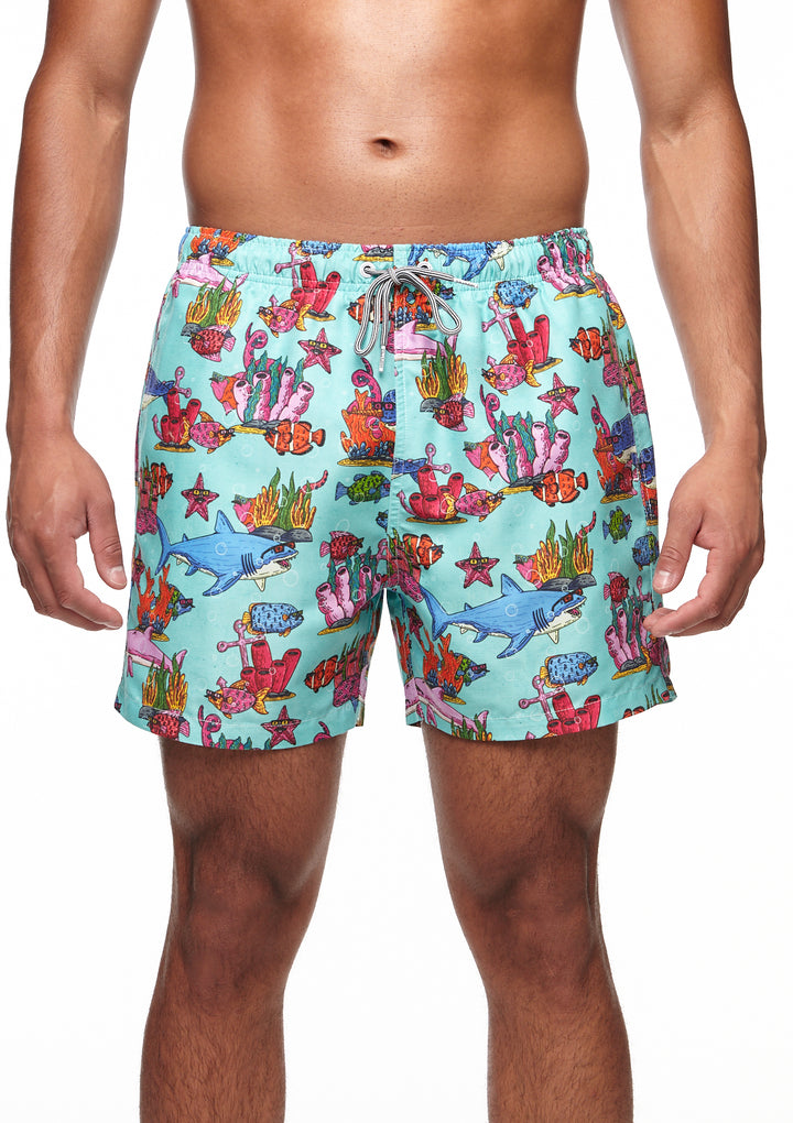 Mulga X Boardies Apparel - Under the Sea  - Mens Swim Shorts