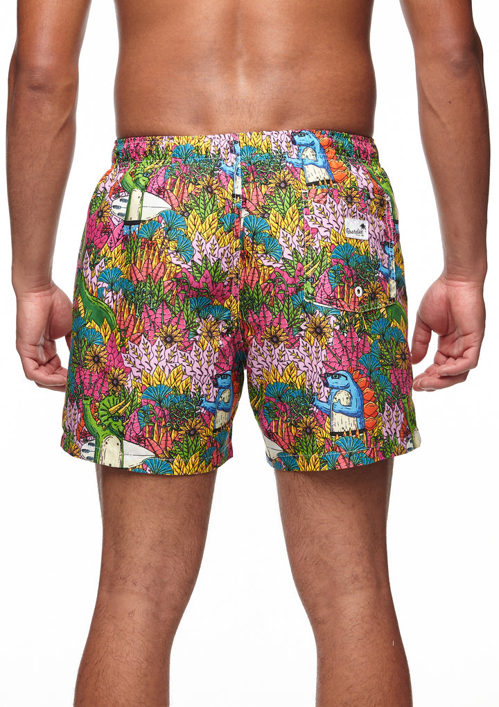 Mulga X Boardies Apparel - Dinosaur Party  - Mens Swim Shorts