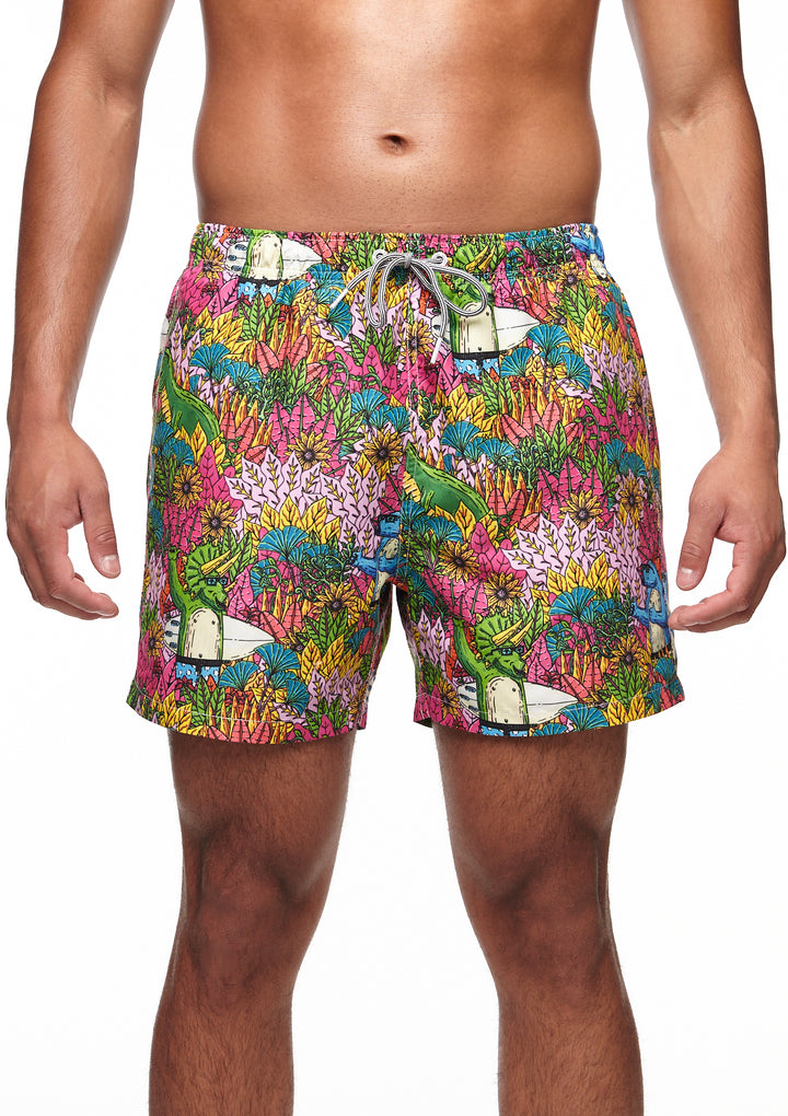 Mulga X Boardies Apparel - Dinosaur Party  - Mens Swim Shorts