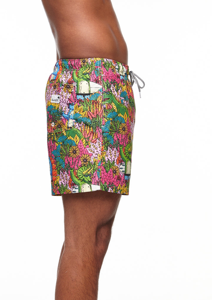 Mulga X Boardies Apparel - Dinosaur Party  - Mens Swim Shorts