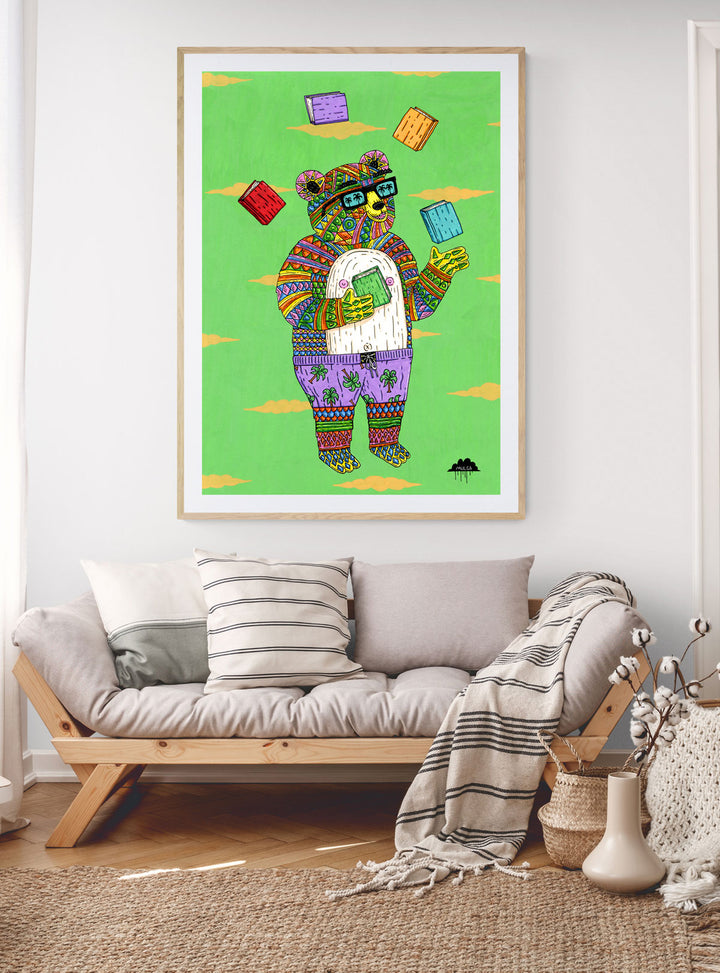 Booker the Bear - Fine Art Print