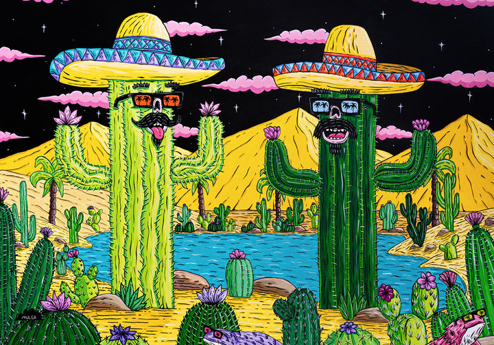 Cactus Brothers - Fine Art Print