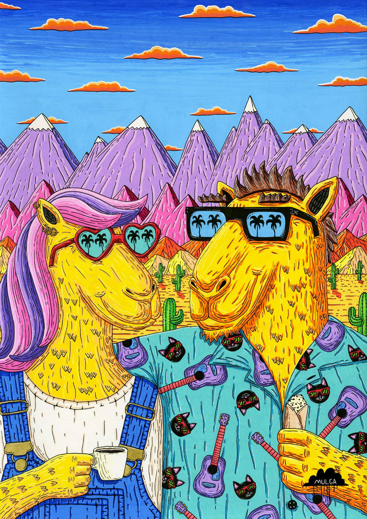 Camel Couple - Fine Art Print