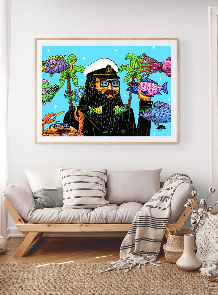 Captain Dan the Fisherman - Fine Art Print