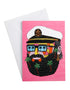 Captain Peter Palm Trees - Greeting Card