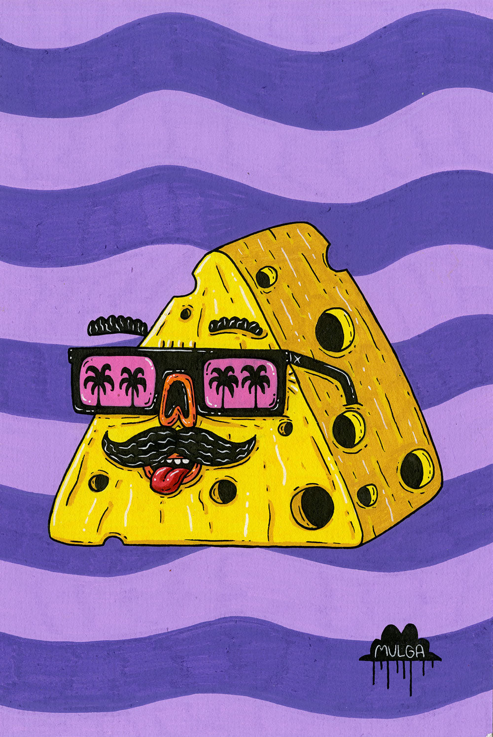 Charlie the Cheese - Original Painting – Mulga The Artist
