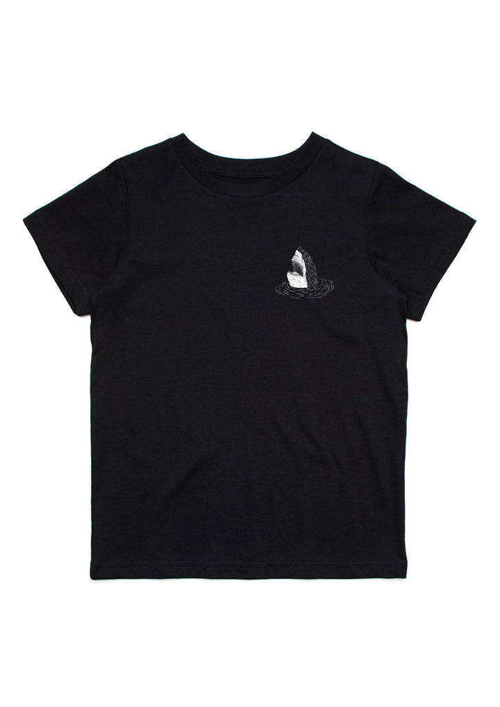 Come on in Shark - Kids Tee - Black