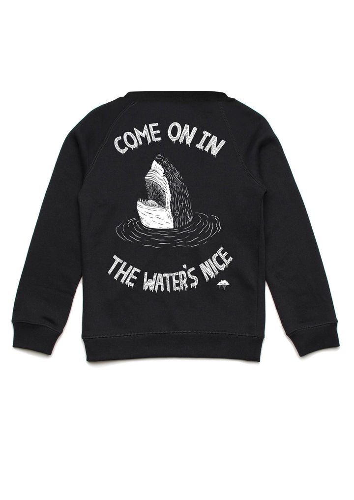 Come on in Shark - Kids Jumper - Black