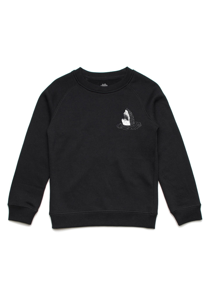 Come on in Shark - Kids Jumper - Black