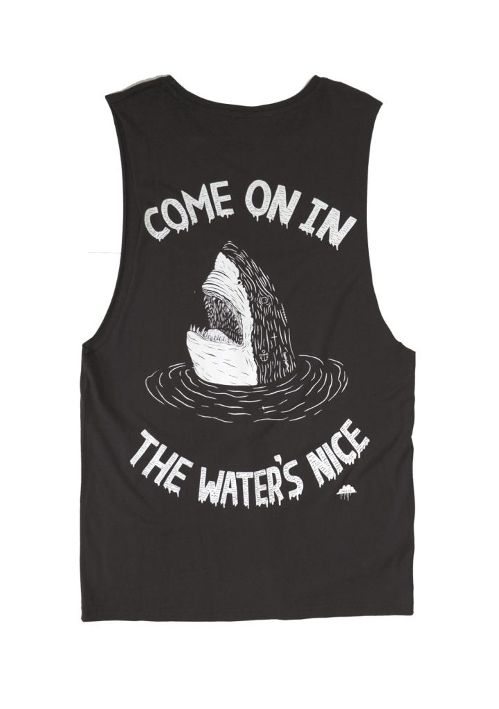 Come on in-Womens Tank-Black