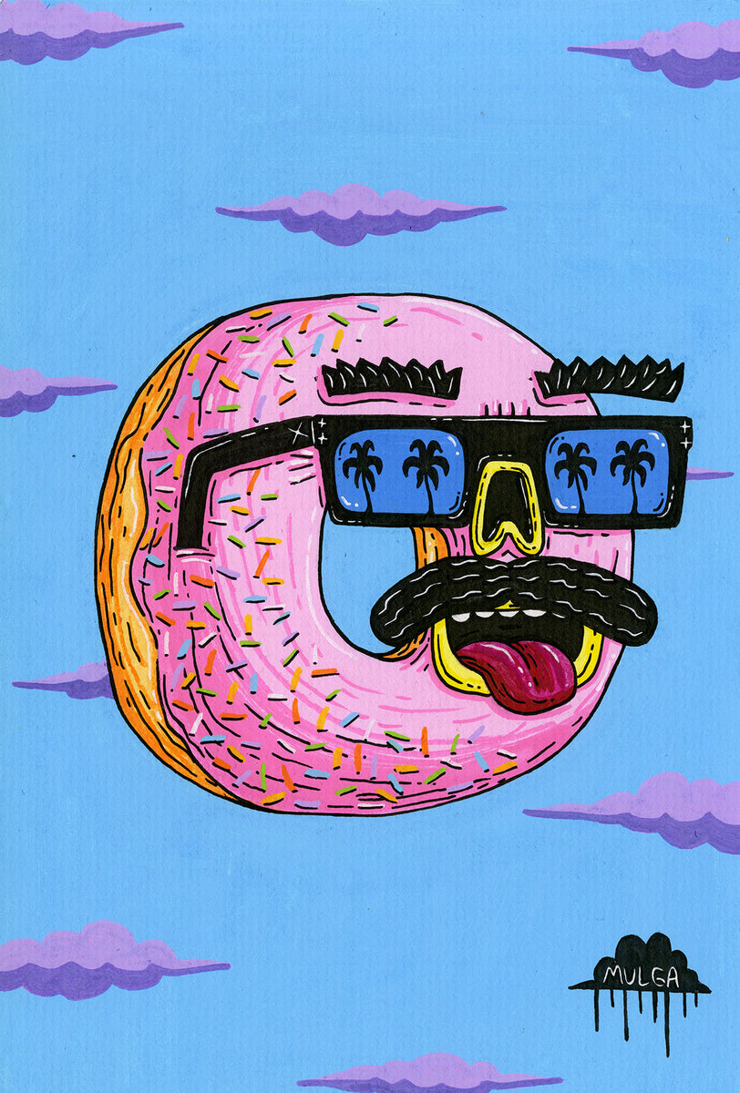 Donny the Donut - Original Painting – Mulga The Artist