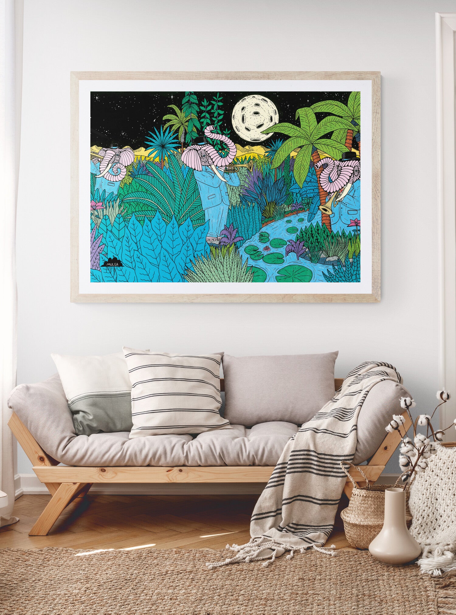 Woonona Beach Party - Premium Giclée Fine Art Print – Mulga The Artist