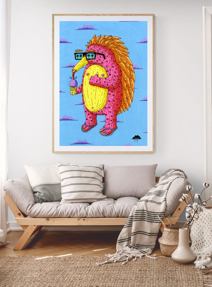 Eric the Echidna - Fine Art Print