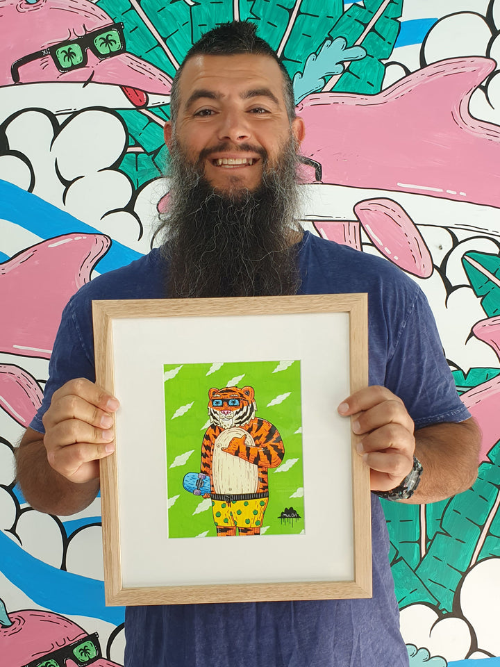 *SOLD* Tobias the Tiger - Original Painting