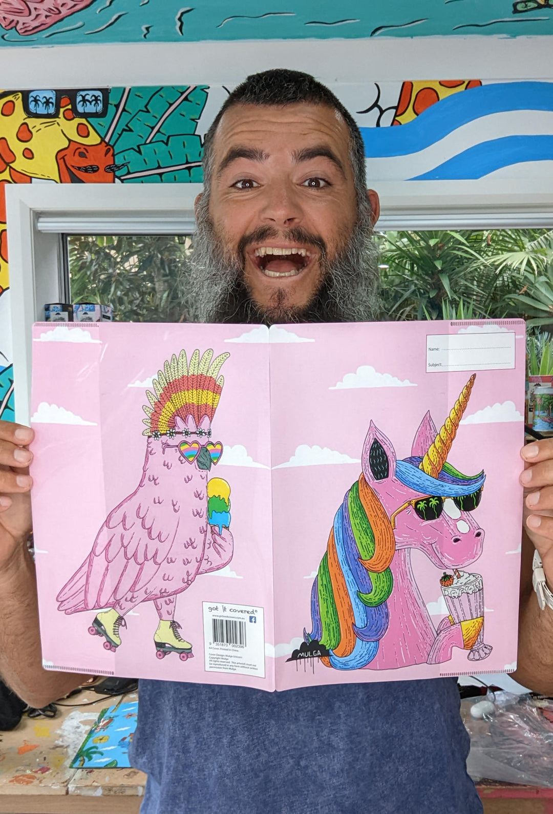 Millie the Milkshake Unicorn with Carly the Cockatoo - Book Cover