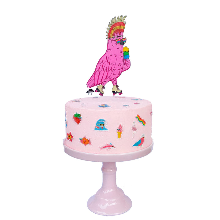 Mulga X Bake Believe - Carlie the Cockie - Cake Topper