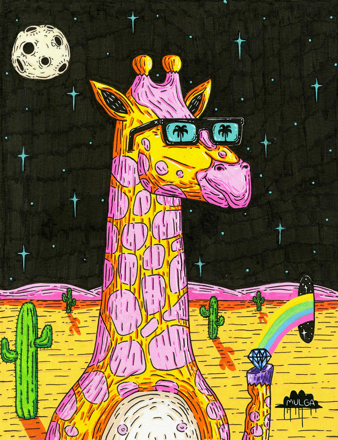 *SOLD* Julius the Giraffe - Original Painting