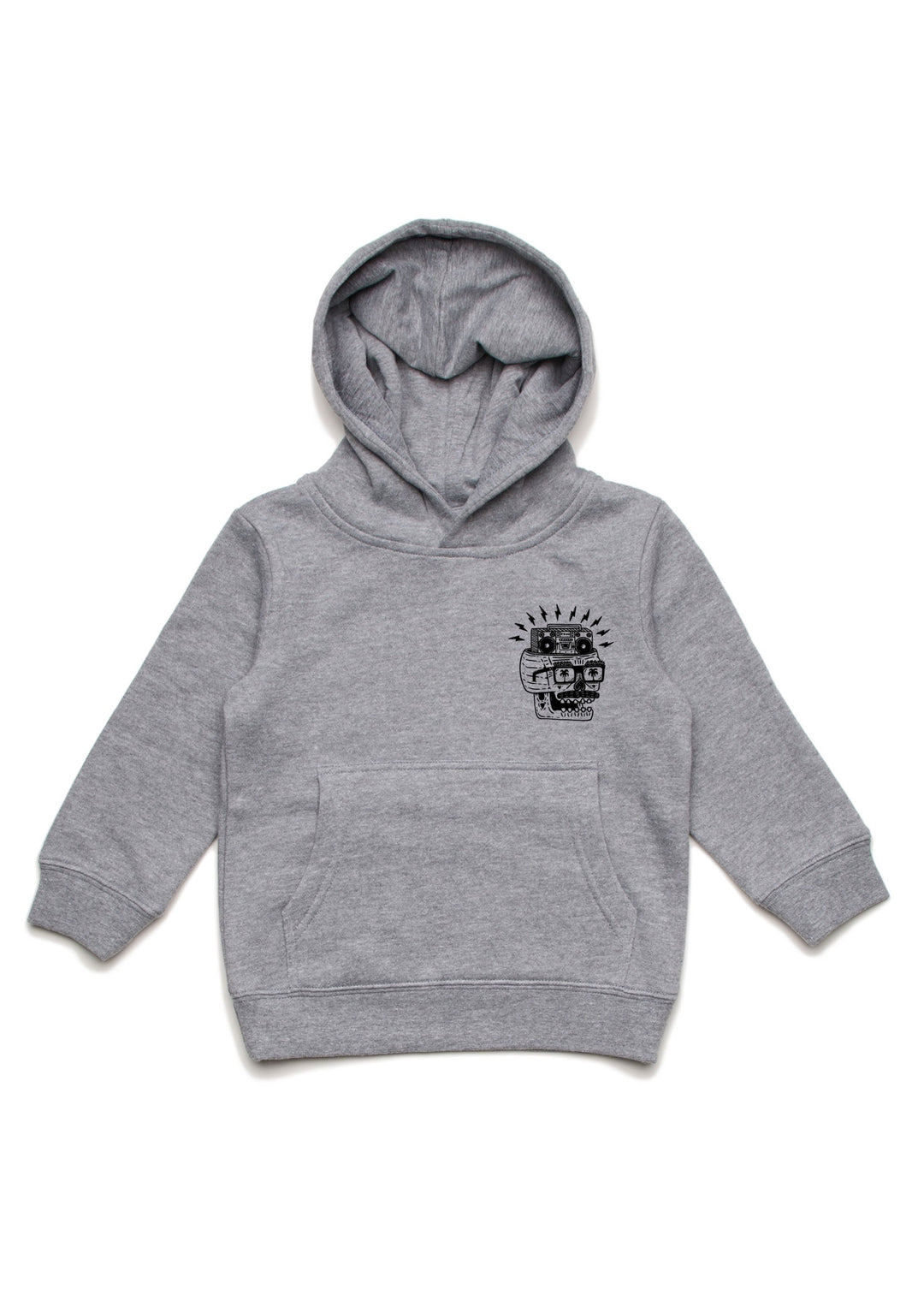 Rodney the Rocker - Kids Hoodie - Grey Marle