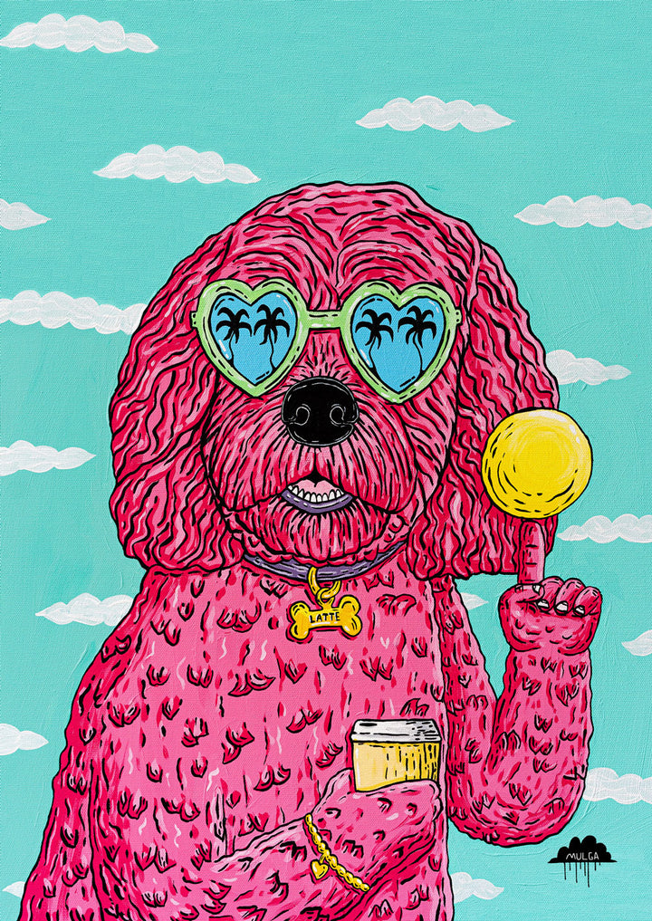 Latte the Dog - Fine Art Print