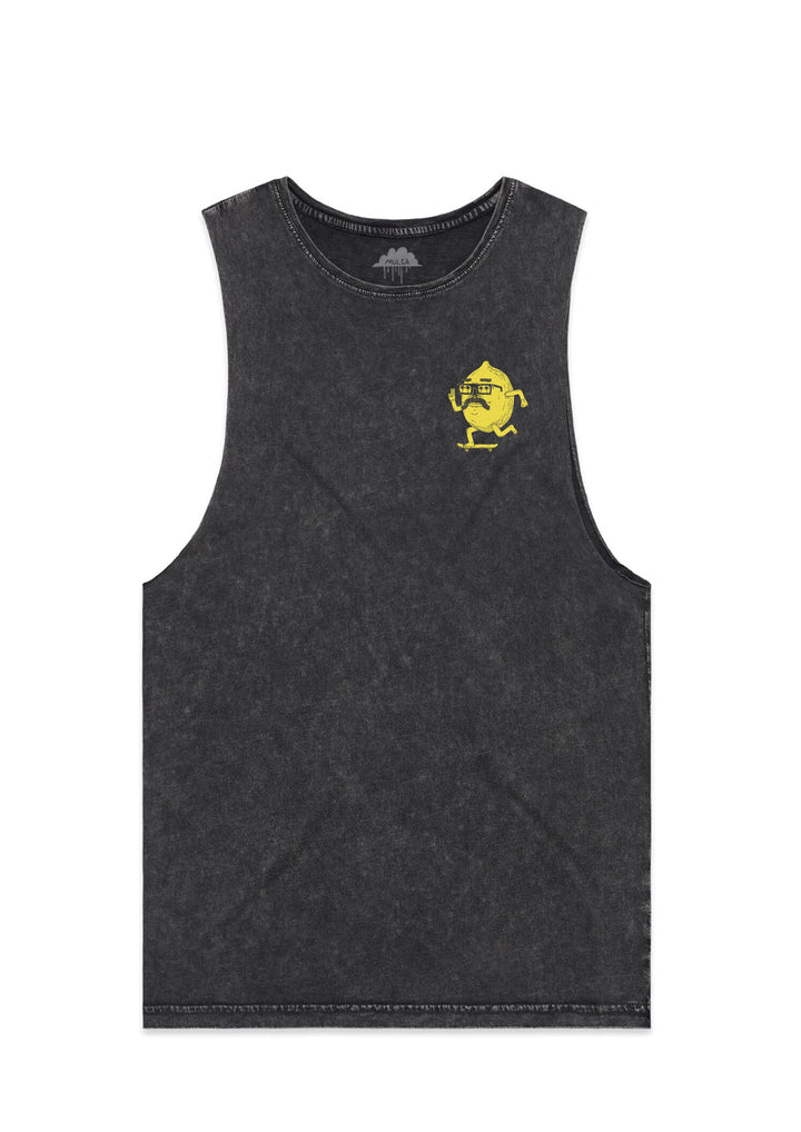 Easy Peasy Lemon Squeezy-Men's Tank-Black Stonewash