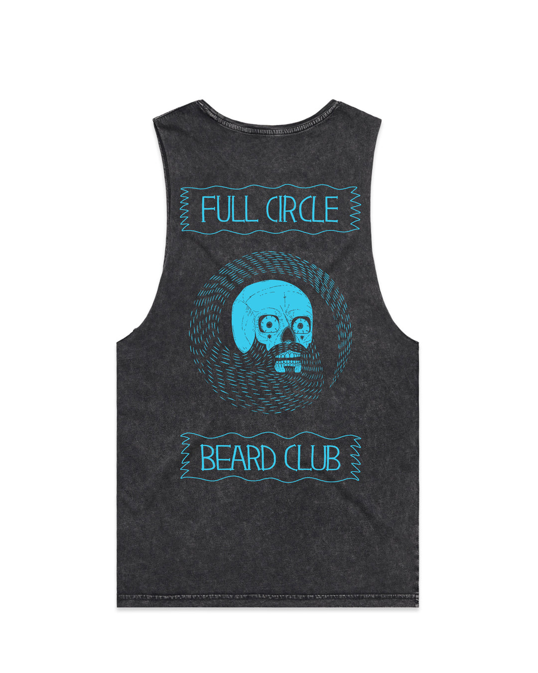 Full Circle Beard Club-Men's Tank-Black Stonewash
