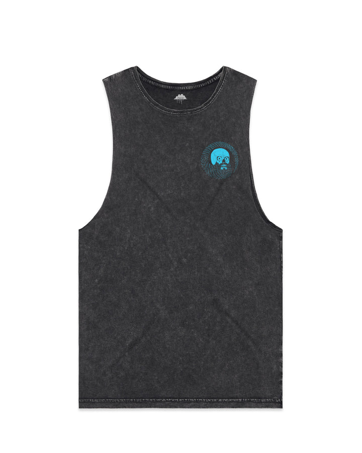 Full Circle Beard Club-Men's Tank-Black Stonewash