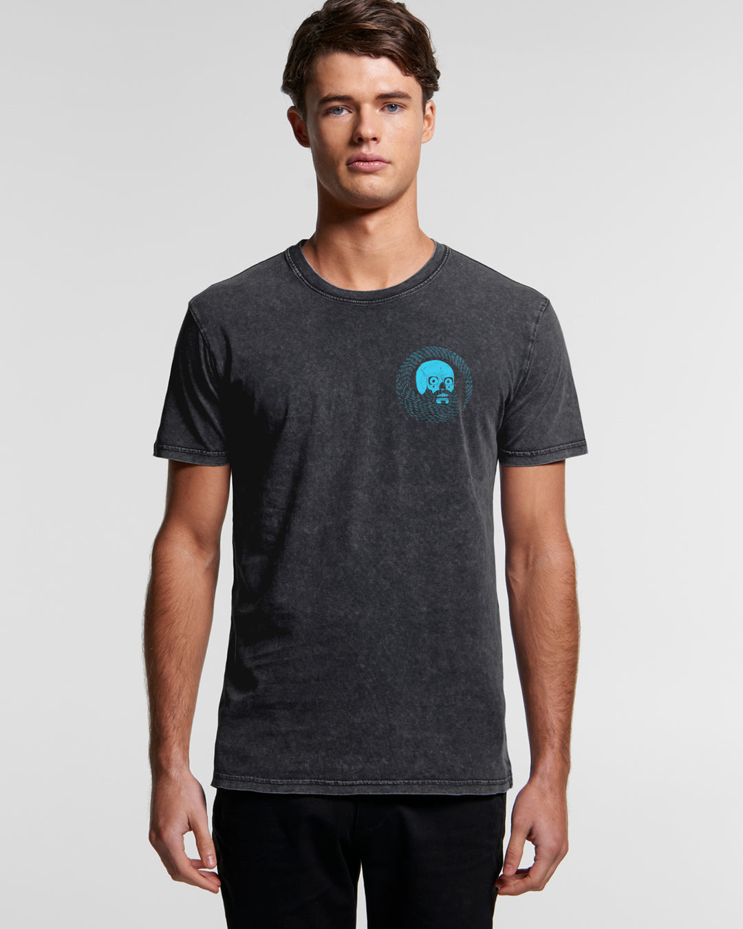 Full Circle Beard Club-Men's Tee-Black Stonewash