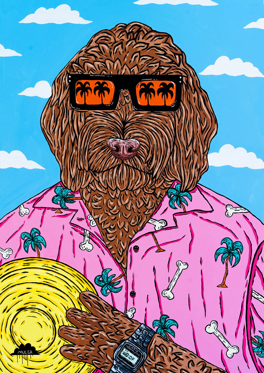 Max the Labradoodle - Fine Art Print