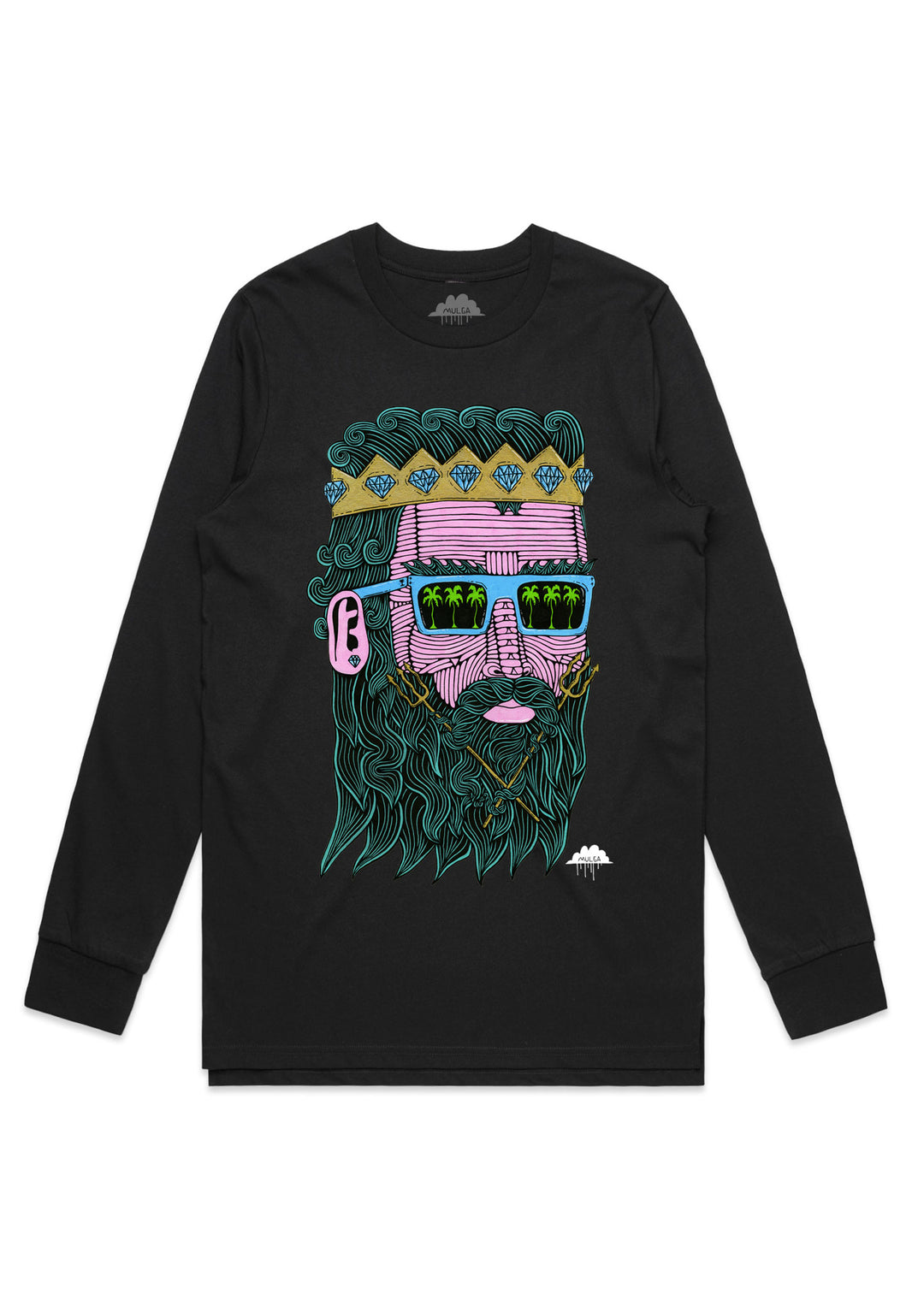Cortez King of the Sea- LS Tee-Black