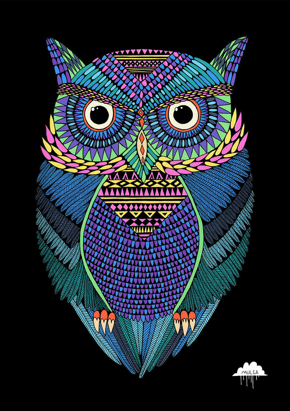 Michael the Magical Owl - Fine Art Print