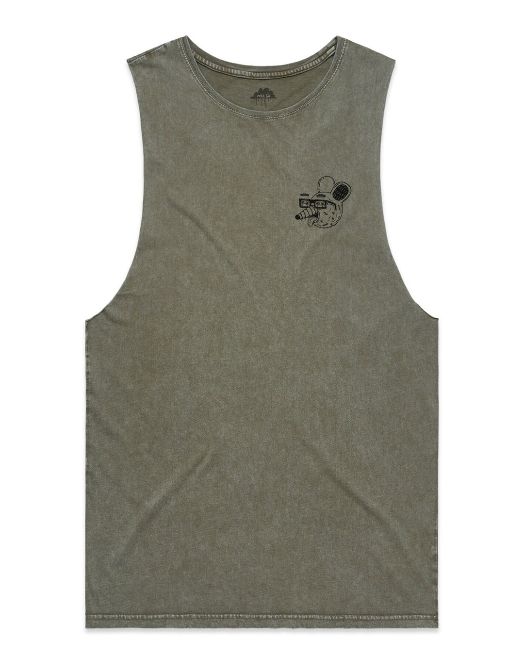 Mousetrap Boardriders -Men's Tank- Moss Stone