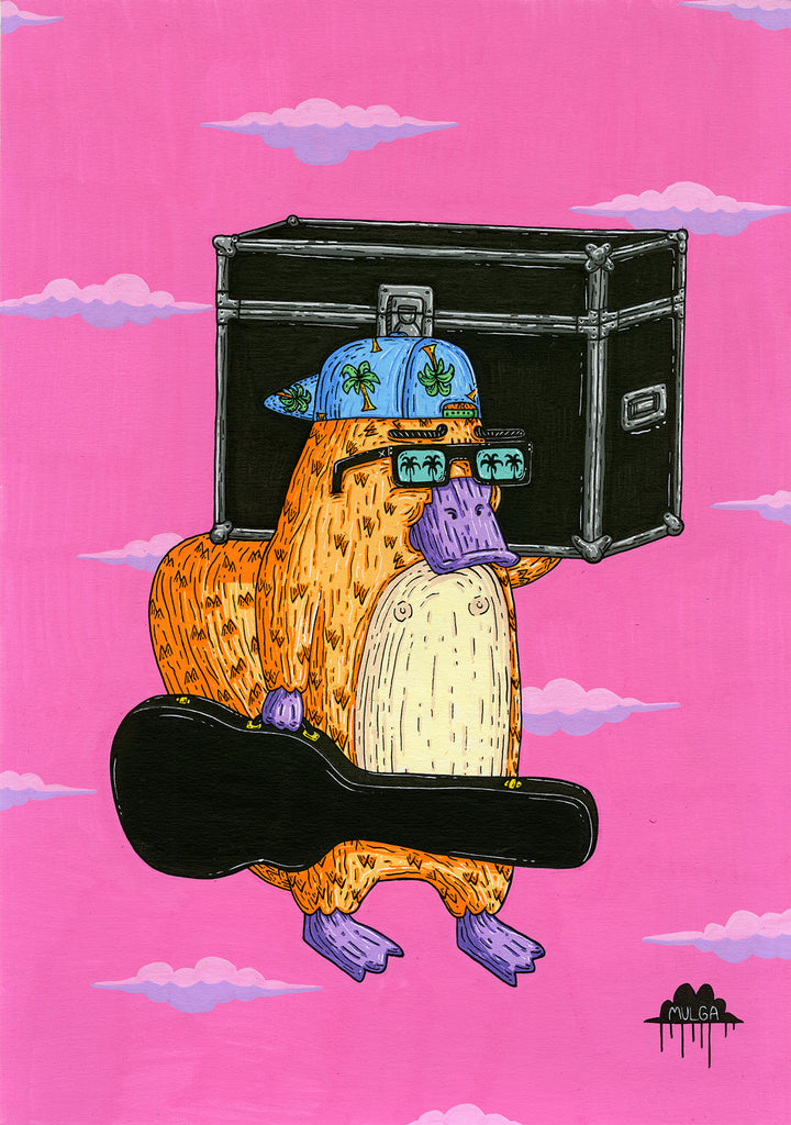 Petey the Roadie Platypus - Original Painting