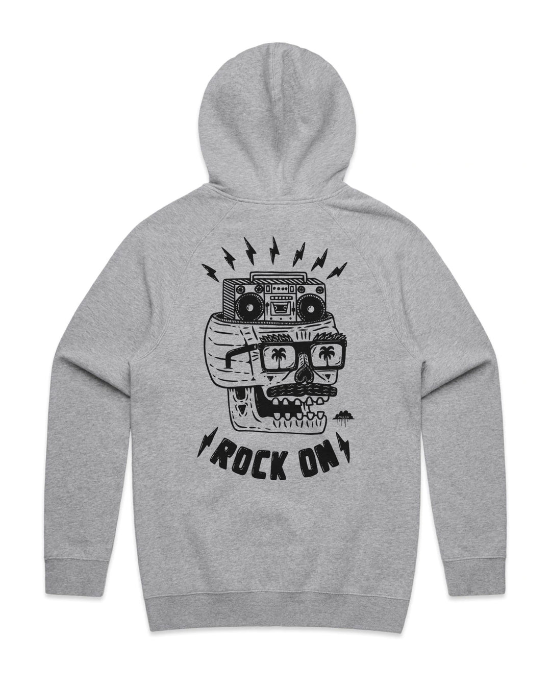 Rodney the Rocker-Hoodie -Grey Marle - Adult