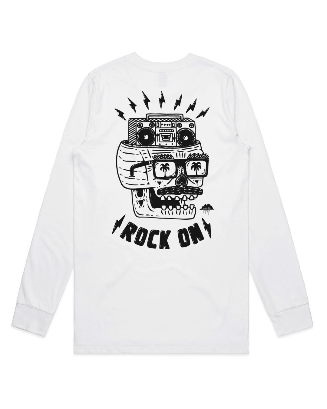 Rodney the Rocker - Unisex Long Sleeve Tee - White