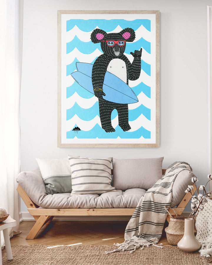 Rod the Rad Koala - Fine Art Print