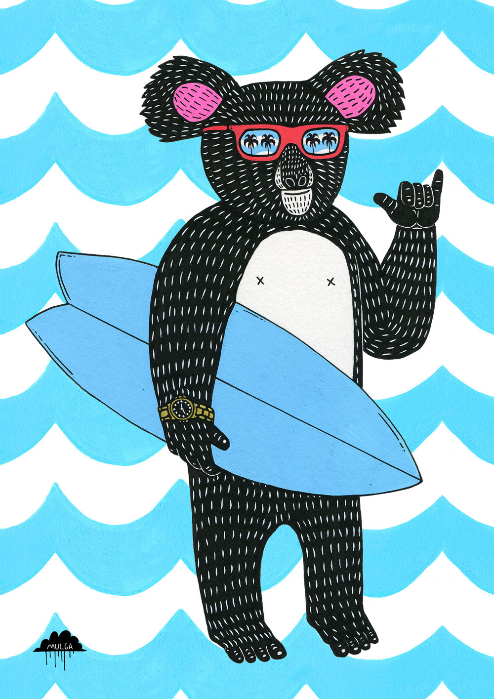 Rod the Rad Koala - Fine Art Print