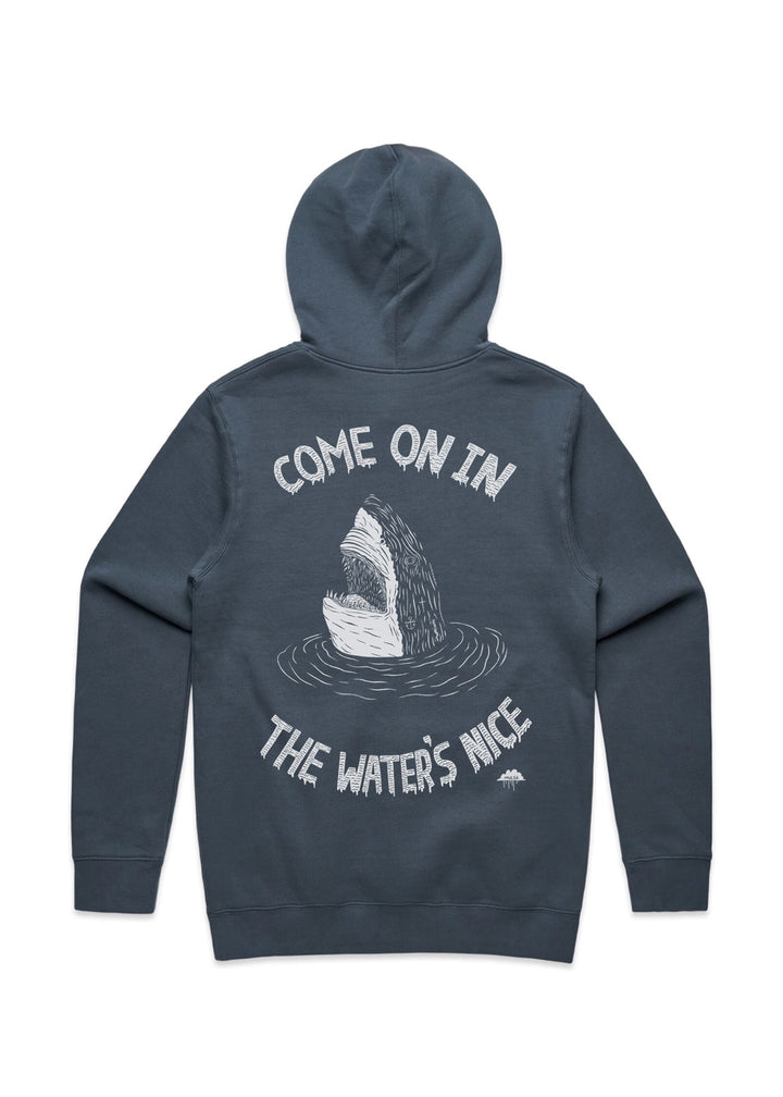 Come on In Shark - Hoodie - Petrol Blue - Adult