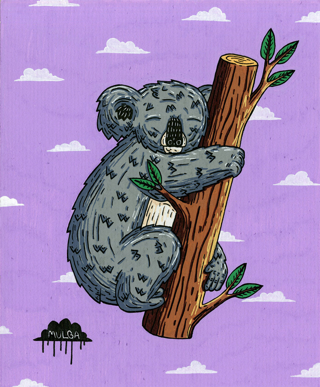 *SOLD* Sleepy Steve the Koala - Original Painting