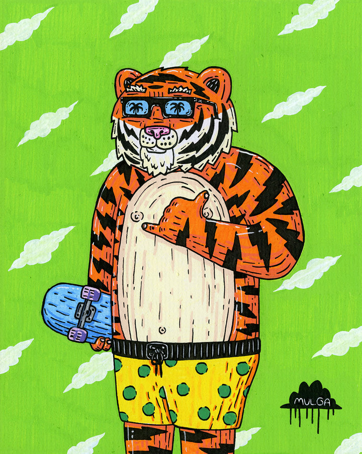 *SOLD* Tobias the Tiger - Original Painting