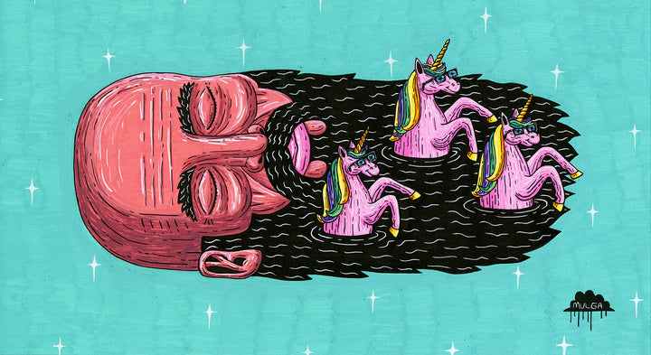 *SOLD* Unicorn Beard Yani - Original Painting